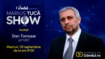Marius Tucă Show începe miercuri, 2 septembrie, de la ora 19.00, live pe Gândul. Invitat: Dan Tomozei
