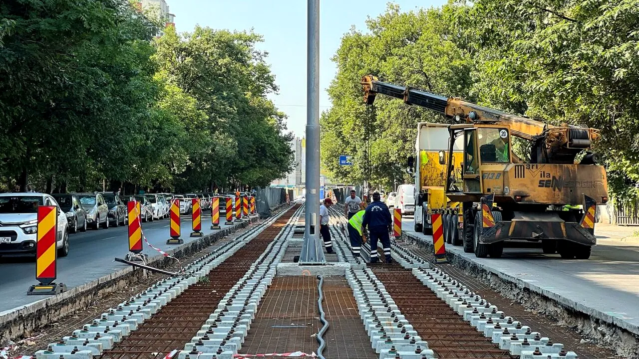 Lucrările la Linia 5 de tramvai au fost reluate. A fost votată suma restantă de 40 de milioane de lei