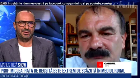 VIDEO | Prof. univ. dr. Mircea Miclea, despre rezultatele de la Evaluarea Națională: „Se datorează efortului pe care părinții l-au făcut prin faptul că au acordat meditații copiilor. În mediul rural, rata de reușită este extrem de scăzută”