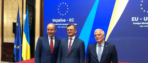 VIDEO | Miniștrii de externe ai UE, întâlnire surpriză la Kiev. Odobescu: „Atacurile rușilor asupra porturilor de pe Dunăre, sunt crize de război”