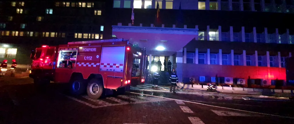 FOTO-VIDEO | Incendiu la Spitalul de Urgență Suceava. 329 de pacienți, între care 102 copii, au fost evacuați. Nu există victime