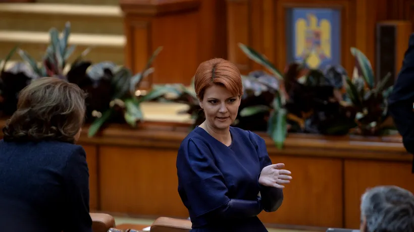 Lia Olguța Vasilescu a depus la Senat Legea salarizării. Cine a semnat în favoarea ei