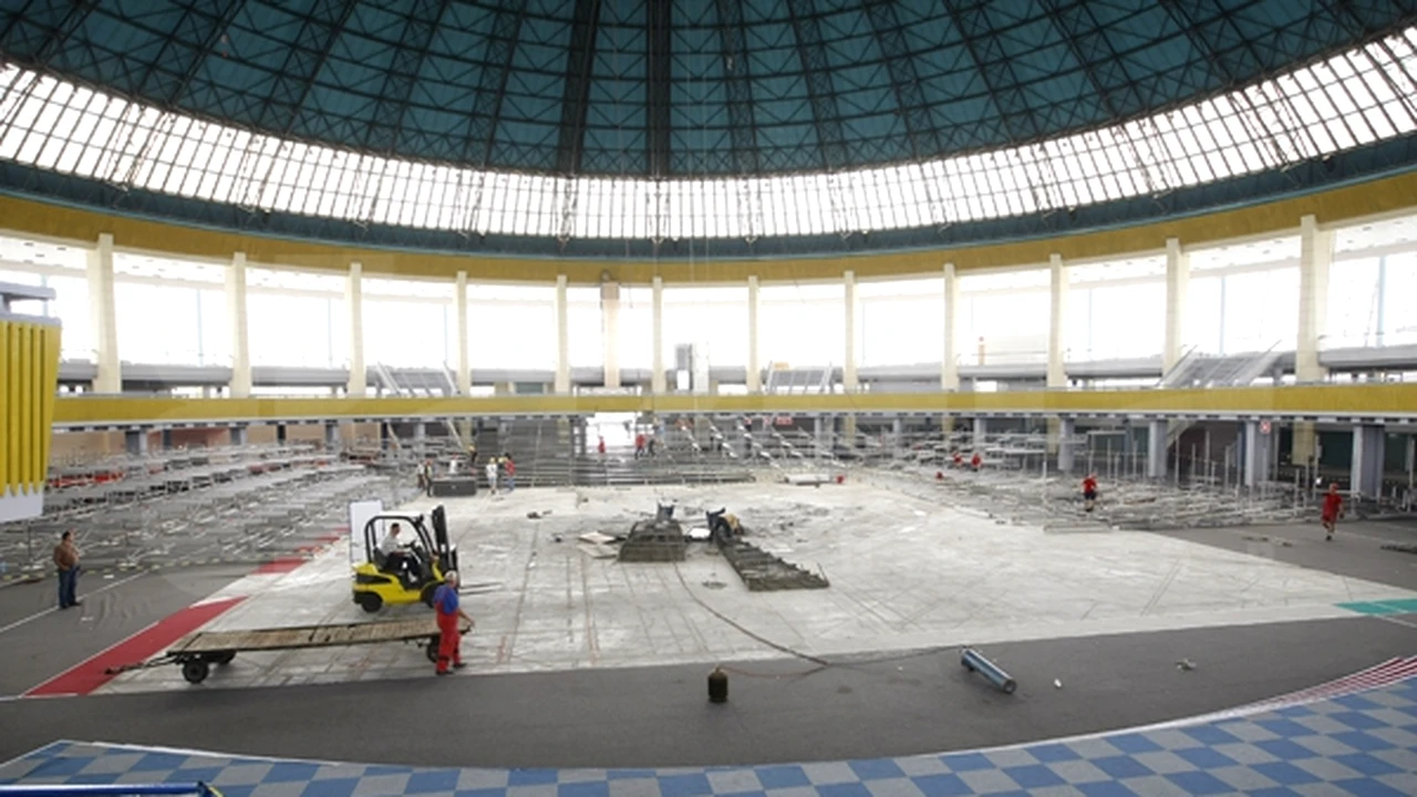 balloon eat report Firea: "Pavilionul central Romexpo va fi transformat în sală polivalentă".  Când va fi gata și câte locuri va avea