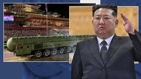 Dictatorul Kim Jong Un a prezentat racheta „Hwasong-20”, capabilă să ajungă în SUA. Imaginile de la paradă dau fiori