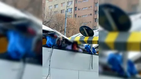 FOTOGRAFIE EXCLUSIVĂ: Imaginea șocantă surprinsă imediat după accidentul de la intrarea în Pasajul Unirii din București