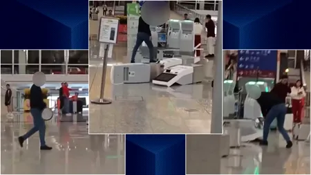 Un britanic a distrus aparatele de self check-in de pe aeroportul din Hong Kong. Motivul pentru care bărbatul riscă să facă 2 ani de închisoare este incredibil