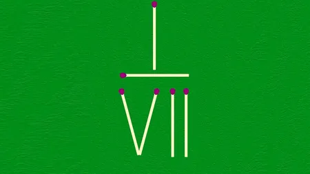 Exercițiu de logică exclusiv pentru genii | Mutați un singur chibrit, pentru a transforma 1/7 în 1