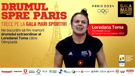 Loredana Toma, premiată la Gala Mari Sportivi ProSport pentru cel de-al 5-lea titlu european! „Pentru anul viitor îmi propun o medalie olimpică”