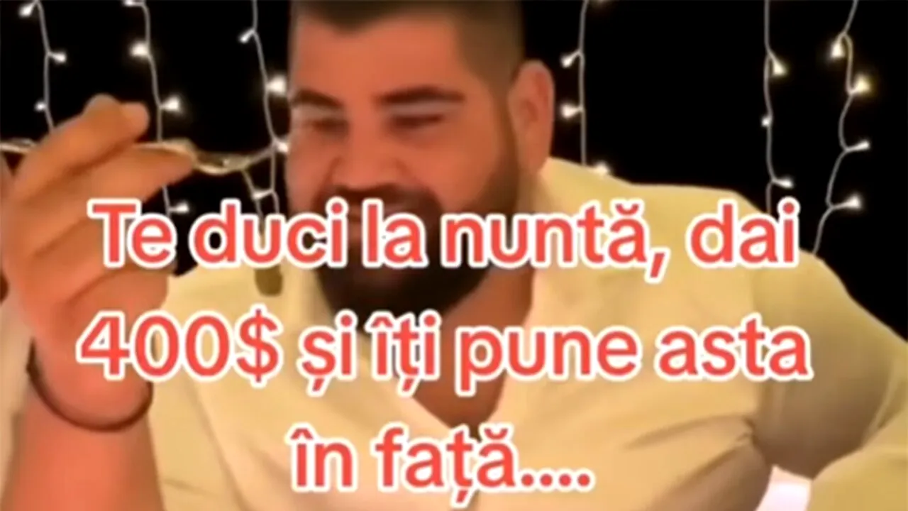 Ce a primit să mănânce acest român la o NUNTĂ: „Dai 400$ și îți pune asta în față!”