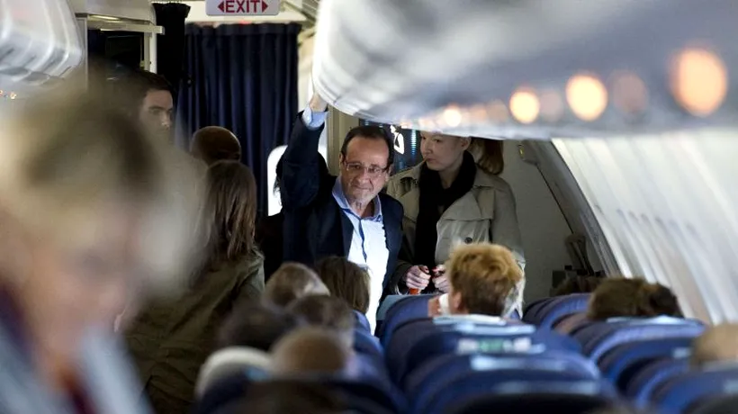 Avionul lui Francois Hollande a fost lovit de FULGER, în drum spre Berlin
