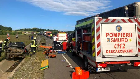ACCIDENT RUTIER. Grav accident rutier în judeţul Cluj, pe centura Vâlcele - Apahida. Echipajele medicale au constatat decesul a trei persoane