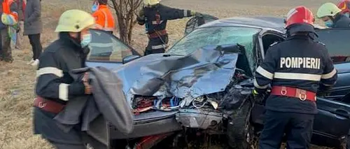 Cinci persoane au fost rănite într-un accident produs în Dâmbovița. Un microbuz și două mașini s-au ciocnit