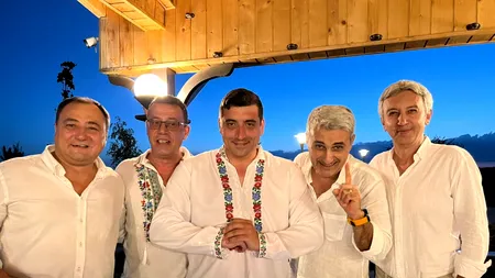 Robert Turcescu, la nunta lui George Simion, alături de Victor Ciutacu, Mirel Palada și Dan Diaconescu. „Ne doare la bască”