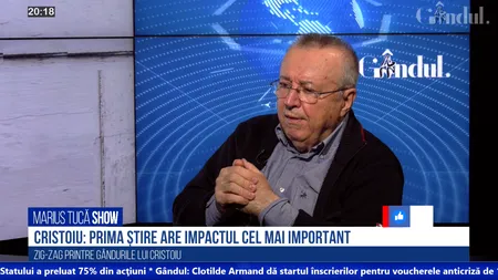 VIDEO | Ion Cristoiu: Prima știre are cel mai mare impact / Prezența politicienilor pe rețelele sociale nu înlocuiește declarația clasică