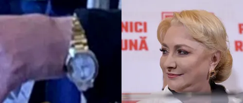 Viorica Dăncilă, despre ceasul ei: Este primit de la soțul meu. Nu ar fi alocat 20.000 de euro pentru un ceas