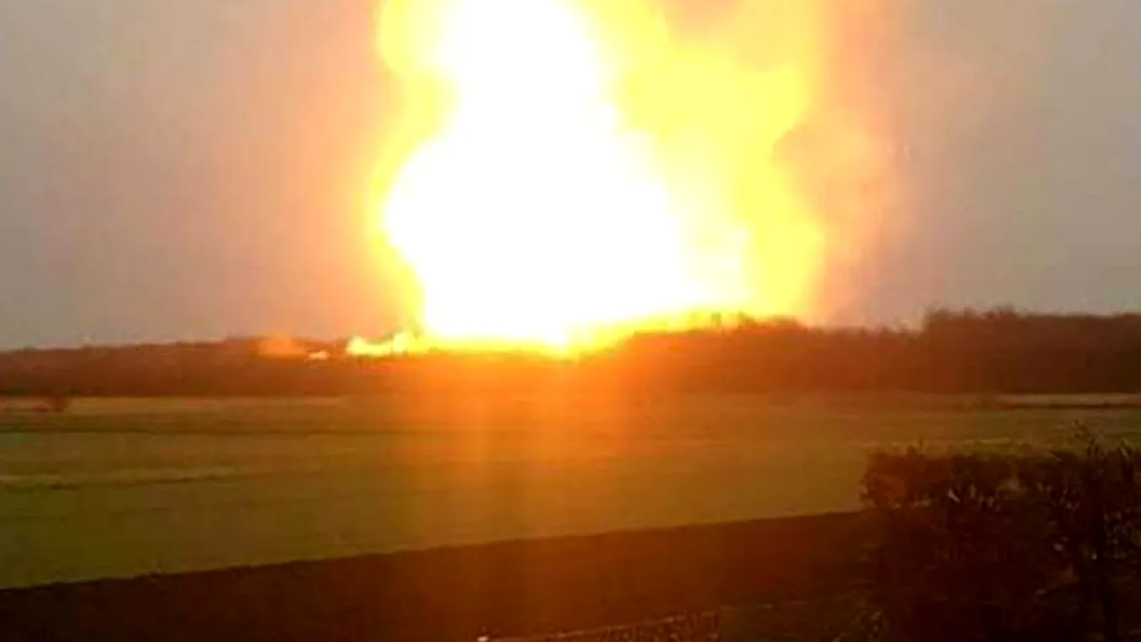 Explozia unei conducte din Austria 