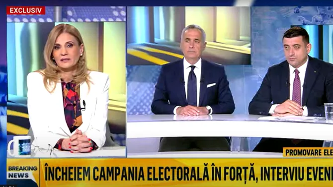 George SIMION și Călin Georgescu, ultima apariție ÎMPREUNĂ înaintea votului /„Facem parte dintr-o echipă cu poporul român”