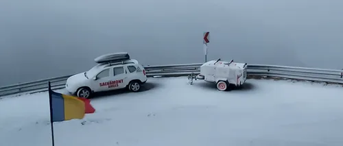 VIDEO | Ninge pe Transfăgărășan! Vremea se răcește în toată țara