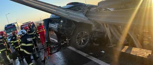 Accident mortal pe DN 1. Șoferul a rupt glisiera ce separă benzile de circulație