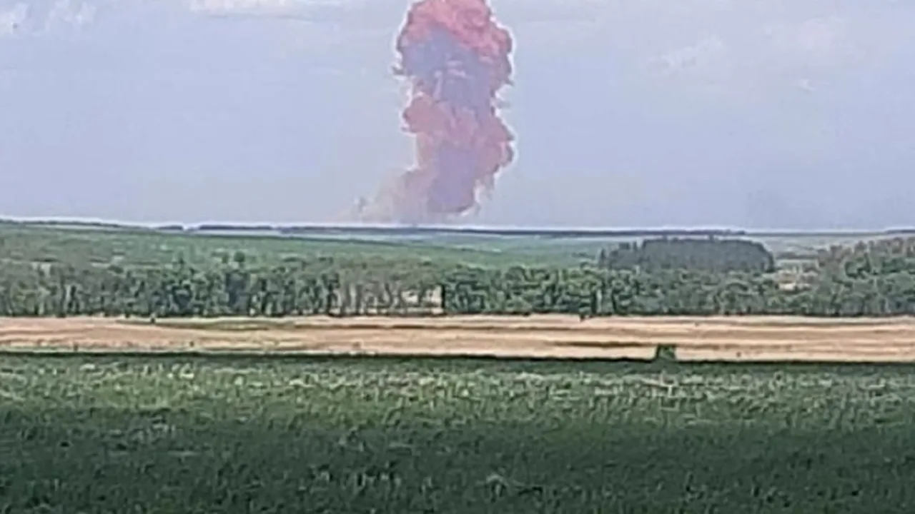 ​Depozit de azotat de amoniu, lovit de ruși în regiunea Harkov