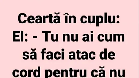 BANCUL ZILEI | Ceartă inteligentă în cuplu