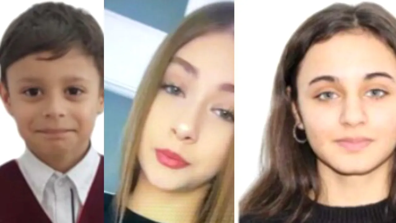 Trei minori din municipiul Bacău, prieteni între ei, dați DISPĂRUȚI de familii. Au vârste între 7 și 15 ani