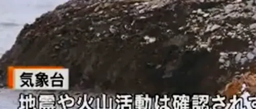 O fâșie de pământ a apărut în apropierea coastei nordice a Japoniei