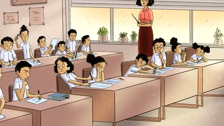 Test IQ cu 10 quiz-uri | Primul: Care dintre acești elevi copiază la teza de la limba română?