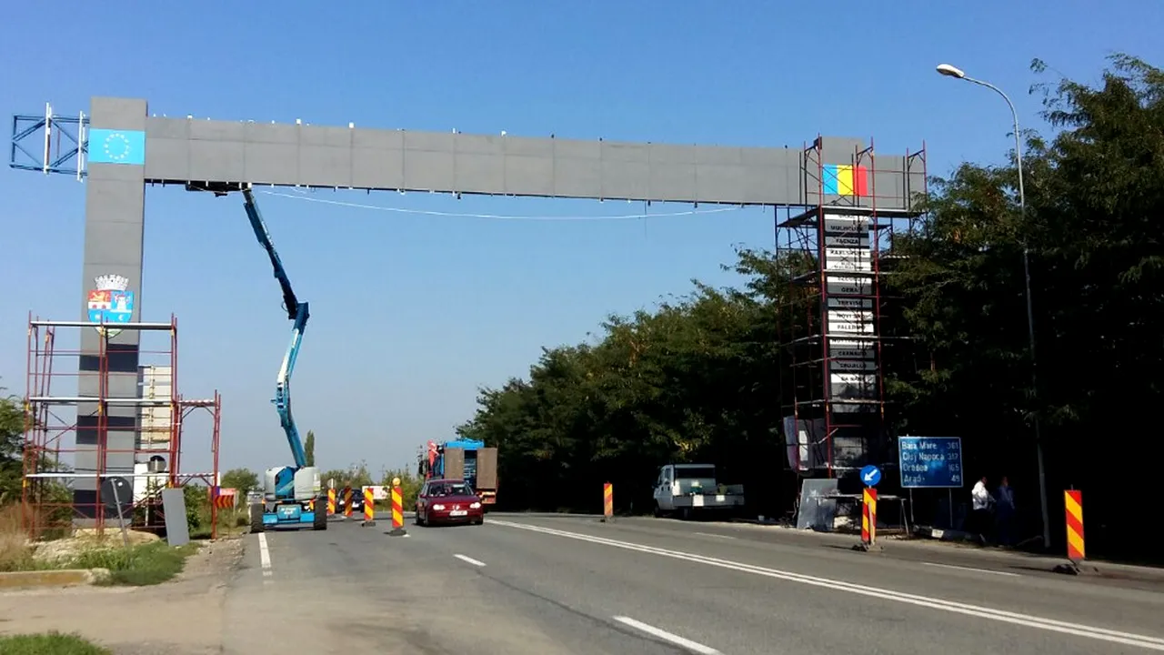 Lucrări urgente la o altă poarta de intrare în Timișoara, identică cu cea care a omorât un om