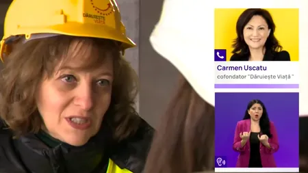 Carmen Uscatu, cofondatoarea „Dăruiește Viață”: „Sunt răspunzătoare să continui proiectele, sunt responsabilă în fața donatorilor”