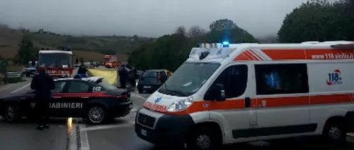 Patru români, răniți grav  într-un accident produs în Italia