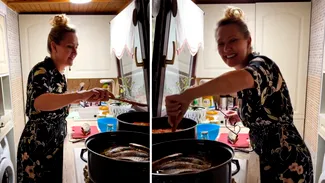 Elena Lasconi s-a filmat în bucătărie în timp ce îşi prepara zacusca. Ce reţetă preferată are primăriţa