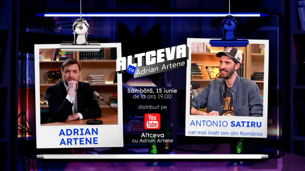 Cel mai ÎNALT om din România, Antonio Satîru, s-a confesat la „Altceva cu Adrian Artene”: viața cu capul în nori!
