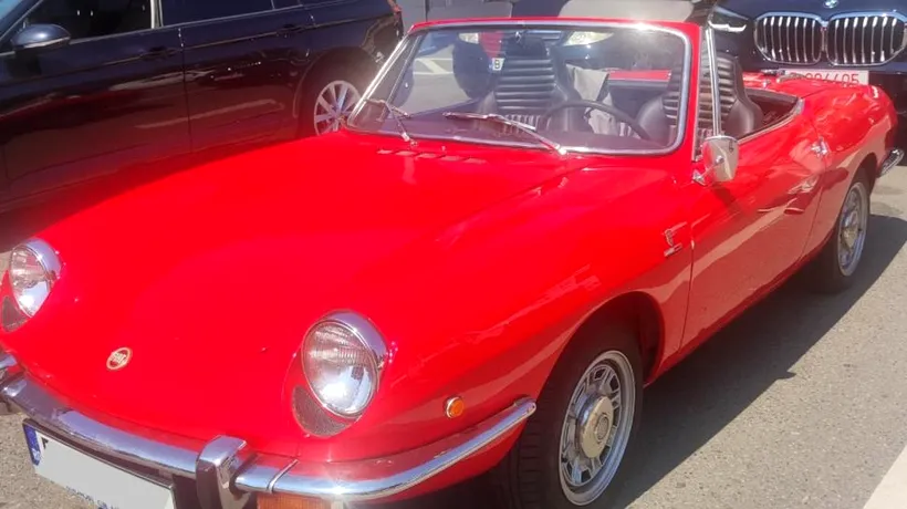 Imagini de COLECȚIE cu un Fiat 850 Sport Spider decapotabil, adus pentru inspecție la RAR