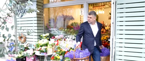 Pe 1 Martie, PREMIERUL cumpără flori românești și le dăruiește doamnelor de la Guvern