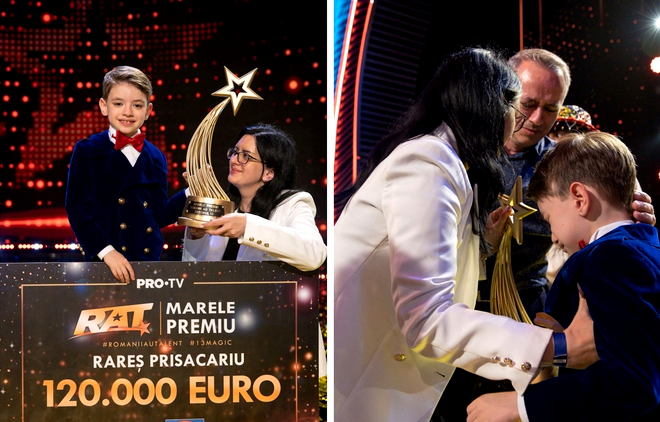 Ce meserii au părinții lui Rareș Prisăcariu, băiețelul de 7 ani care a câștigat 120.000 de euro la „Românii au talent”