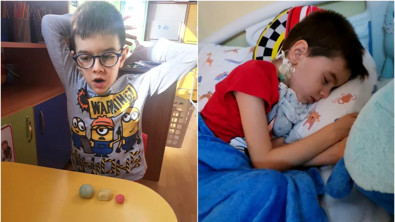 Matei are nevoie de noi! Un îngeraș de numai cinci ani, diagnosticat cu tumoare pe creier. Părinții și-au epuizat toate resursele