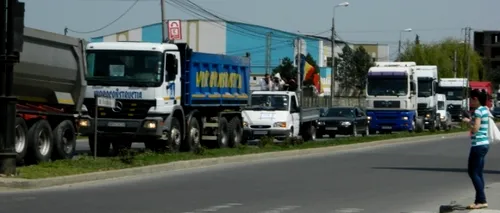 Protest cu dube și camioane la Alba: Amenzile sunt prea mari