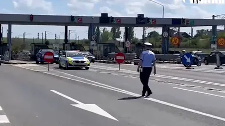 VIDEO. Mii de șoferi petrec ziua de 1 Mai blocați în trafic, pe Autostrada Soarelui. Poliția monitorizează circulația din elicopter