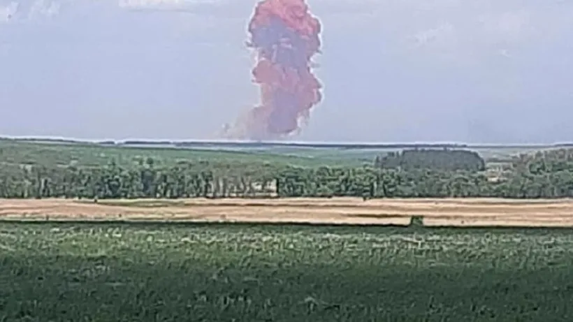 ​Depozit de azotat de amoniu, lovit de ruși în regiunea Harkov