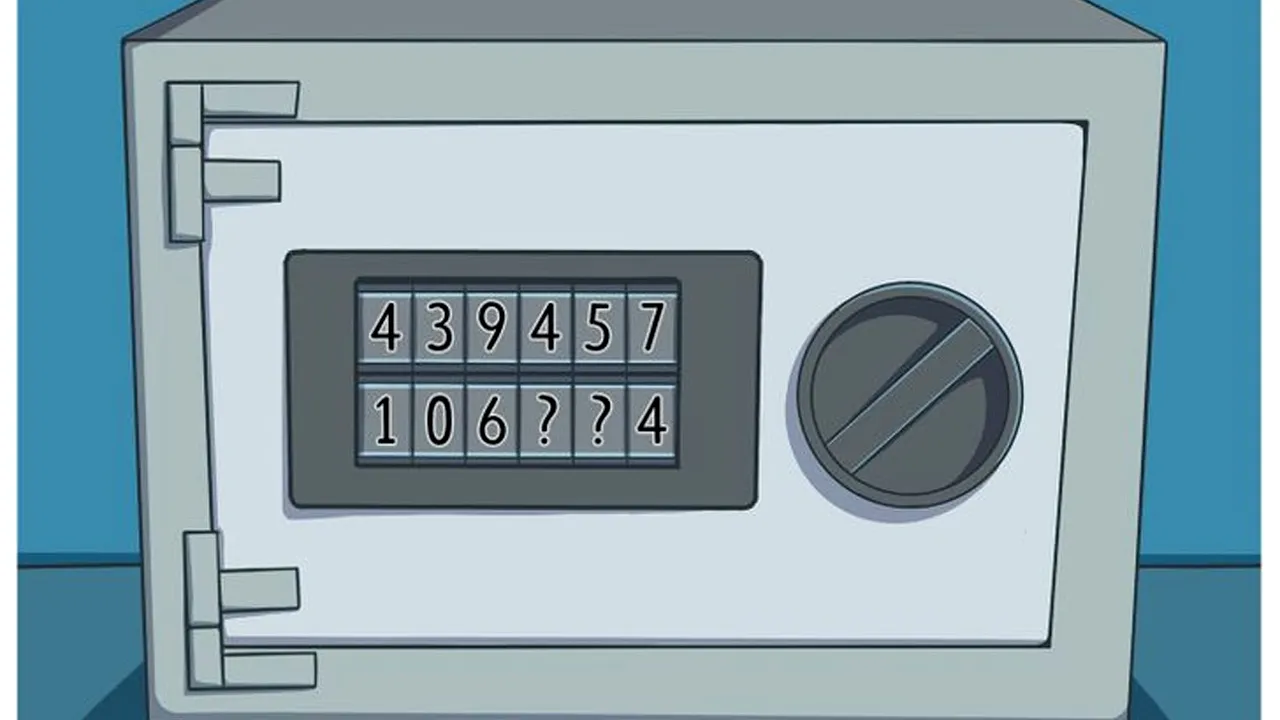 Test de inteligență exclusiv pentru genii | Descifrați codul seifului. 99 din 100 nu reușesc