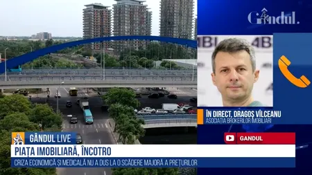 GÂNDUL LIVE. Dragoș Vâlceanu, analist imobiliar: „Prețurile nu vor scădea, mai ales la casele noi” / „Cum să scadă, dacă au vândut mai mult?”