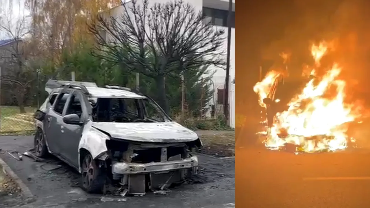 Atac de tip MAFIOT la Timișoara. Mașina directorului Piețelor, incendiată în fața locuinței sale. Ce s-a descoperit sub autoturism?