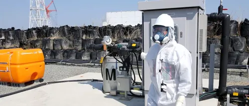 Spărtură apărută în acoperișul provizoriu al reactorului 1 al centralei nucleare de la Fukushima
