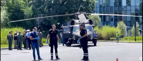 Mărturia unui șofer a cărui mașină a fost avariată de elicopterul care a aterizat forțat în centrul Bucureștiului