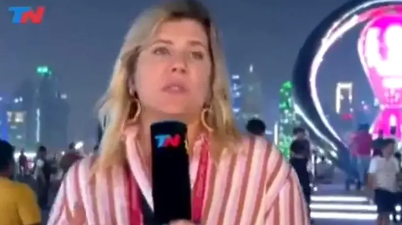 VIDEO | O jurnalistă a fost jefuită chiar în timpul unei transmisiuni live din Qatar