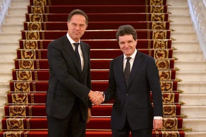 Nicușor Dan și Mark Rutte - Foto: Mediafax foto