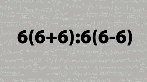 Test de inteligență matematică de rezolvat în 10 secunde | Cât face 6(6+6):6(6-6)?