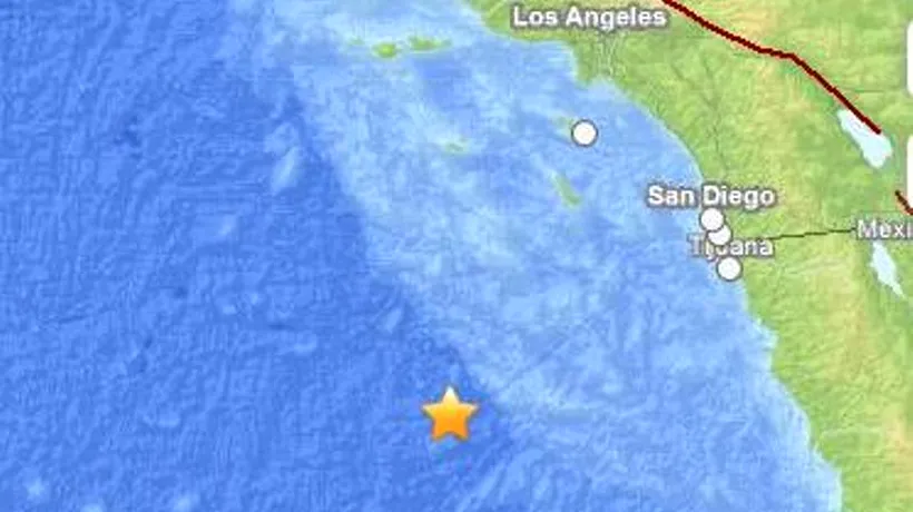Două cutremure puternice în Oceanul Pacific, în largul Californiei 