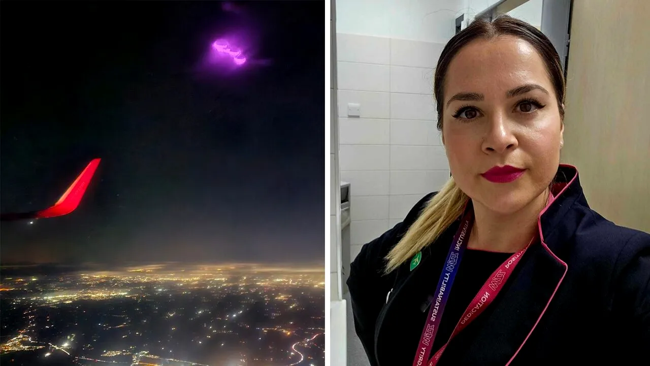 OZN, fotografiat noaptea dintr-un avion WizzAir, de o stewardesă româncă? Denisa Tănase: „Nu am văzut în viața mea așa ceva”